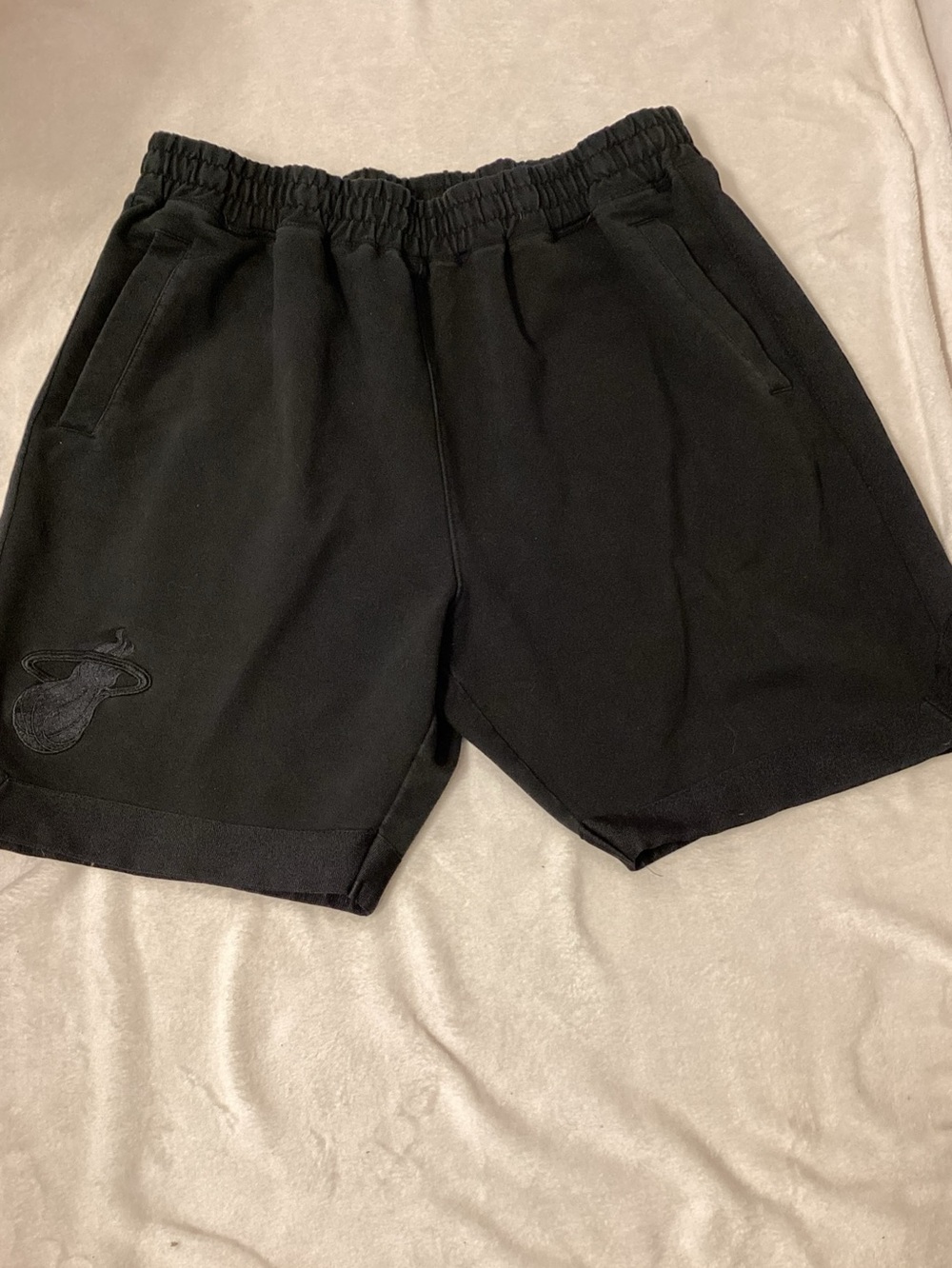 New Era HEAT Black Athletic Shorts with Elastic Waistband